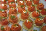 Salmon Rolls at Credo Cafe